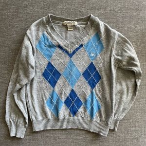 Authentic Burberry Argyle Sweater